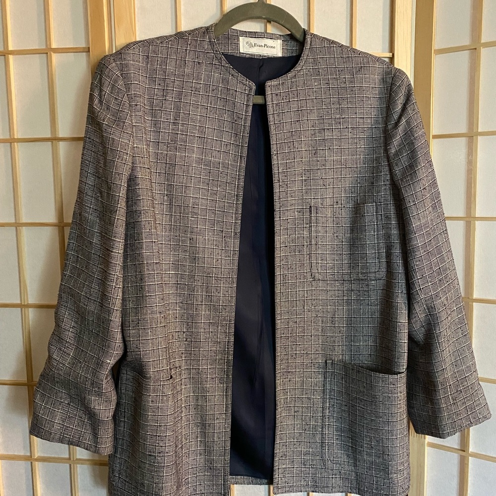Evan Picone silk blazer size S